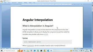 Angular 19 Tutorial Part 7 Interpolation Explained with Examples Angular 19 Tutorial