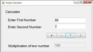 Building Simple Calculator Using Visual Basic VB Net