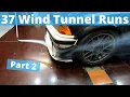 37 Wind Tunnel Runs Part 2 Vortex generators canards and wings