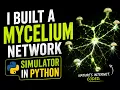 I built a mycelium network simulator in Python - no sound