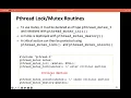 4 - Mutex Locks in C Pthreads