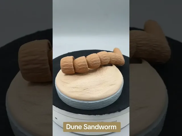 DUNE ARTICULATE SANDWORM FLEXI WITH BASE video thumbnail