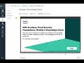 AWS Academy Cloud Security Foundations - Module 3 Knowledge Check