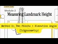 Triangulation City Lab Measuring Landmark Height Using Trigonometry Method B