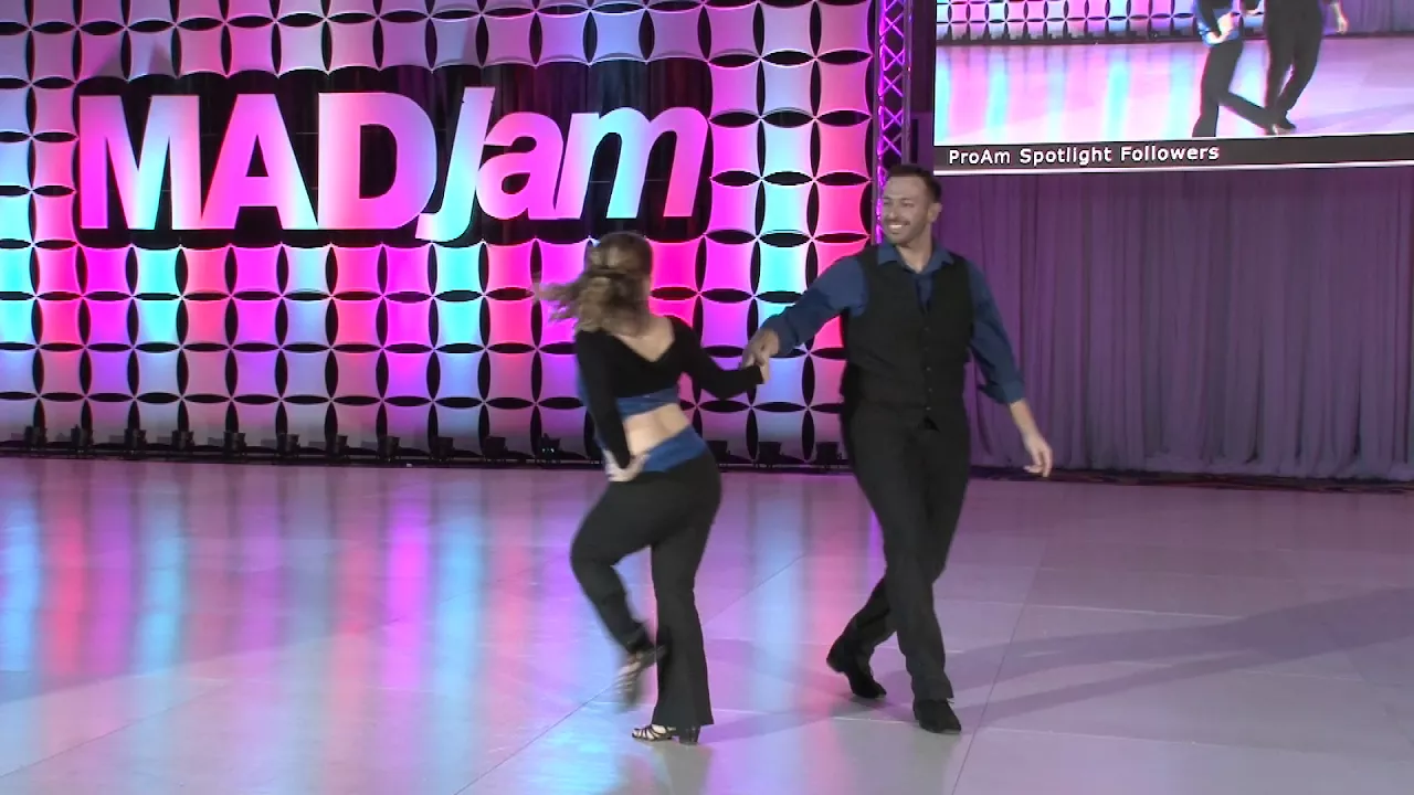 MADjam 2018 Pro Am Spotlight Follower Casey Margulis with Chris Vartuli