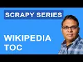 Web Scraping 3 Save Wikipedia TOC to JSON CSV with Scrapy Python Scrapy Series