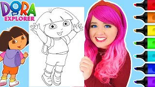 Coloring Dora the Explorer Coloring Page Ohuhu Paint Markers