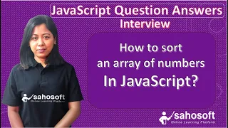 how to sort an array of numbers in JavaScript JavaScript interview Questions