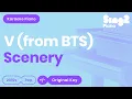 Download Lagu V (BTS) - Scenery (Karaoke Piano)