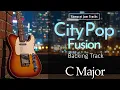 Lagu City Pop Fusion Guitar Backing Track in C Major - Midnight Vibes