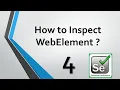 Selenium Tutorials - 4 How to Inspect WebElements