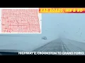 Poor Driving Conditions Across MN ND At Noon Friday