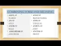Combining Forms That Begin With A