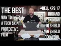 How to Install a Laptop Notebook Skin Wet Installation Dell XPS 17 15 13 DBrand Skinomi IQ Shield