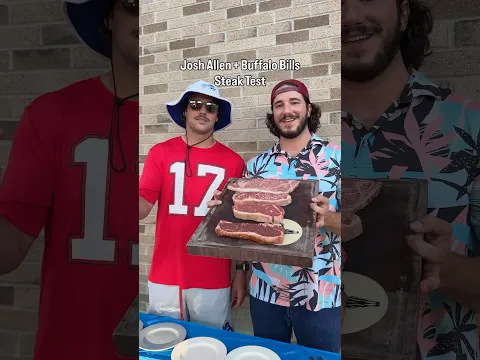 Can Josh Allen Guess all 4 Steaks Correctly?!