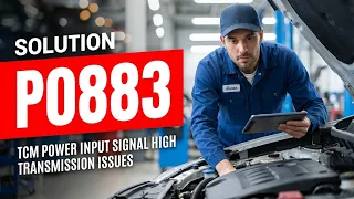 How To Fix P0883 OBD II Error Code - TCM Power Input Signal High Transmission Issues