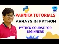 L 23 ARRAYS IN PYTHON ARRAY OPERATIONS IN PYTHON PYTHON TUTORIALS FOR BEGINNERS