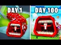 Lagu JJ Survived 100 Days as an TRAIN EATER - Maizen Minecraft Animation