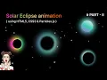 Solar Eclipse Animation html5 css3 and particle js Tutorial 2