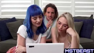 Teen Stepsis Gets Stepbro To Playing Her Her Bestie - Brattysis Family Strokes