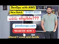 DevOps with AWS new batch Best DevOps Training in India DevOpsAndCloudWithSiva