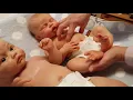 Comparing silicone babies made by Andrea Arcello