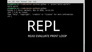 Python Tutorial running the python interpreter