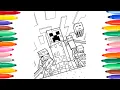 Minecraft Coloring Page Coloring book by Minecraft Drawing Minecraft How to draw Minecraft