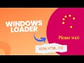 Windows Loader Using HTML CSS digitalshamyt Web Design