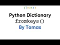 Python dict fromkeys Method