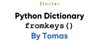 Python dict fromkeys Method