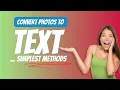 How to Convert Image to Text in Seconds Google Lens OCR Apps Step-by-Step Guide