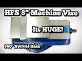 Accu-Lock QM200 Milling Machine Vice w Swivel Base - MONSTER 8 Inch Machine Vice On A Budget