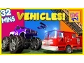Fire Truck Dump Truck Monster Truck More Vehicles for Kids Collection Vol 1
