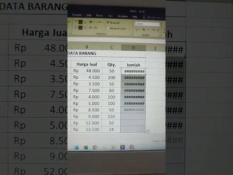 π₯ Solusi Teks/Angka Berubah Jadi Pagar (###) di Excel! π