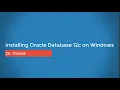 How to Install and configure oracle database 12c on windows step by step