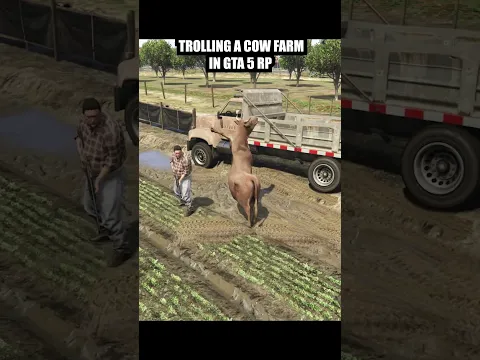 Trolling a Cow Farm in GTA 5 #gta5rp