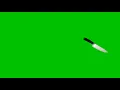 Throwing Knife Green Screen Footage