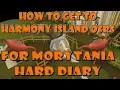 How to get to Harmony Island an unlock a new herb patch osrs Hard Morytania Diary