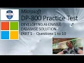 DP-800 PRACTICE TEST Developing AI Enabled Database Solutions Part 1 Questions 1 to 10