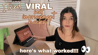 I Tested Viral Self-Improvement Hacks… Here's What Actually Worked