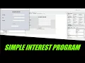 JAVA NETBEANS SIMPLE INTEREST CALCULATOR