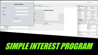 JAVA NETBEANS SIMPLE INTEREST CALCULATOR