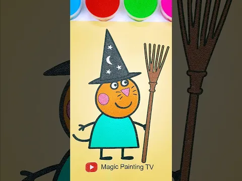 Peppa Pig🐷halloween #trending #shortfeed #cartoon #forkids #peppapig #magicpaintingtv #halloween