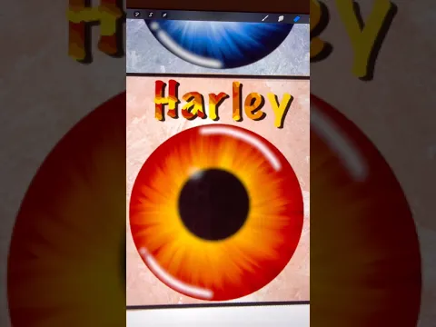 eye series | harley🍁 | #shorts #procreate #digitalart #shortsviral #art