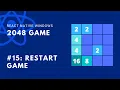 Restarting the Game 2048 Game React Native Windows