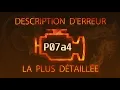 P07a4 Description d erreur la plus detaillee
