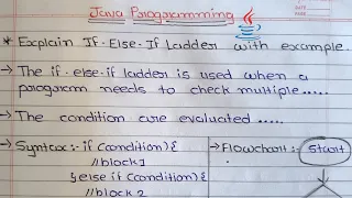 If Else If Ladder in Java Explained Syntax Flowchart Example for Beginners In Hindi