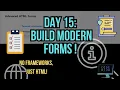 Day 15 Web Dev Challenge Make Better Forms with Advanced Input Types