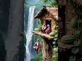 Download Lagu In the courtyard of the ancient village, smoke curling in the cooking stove, grandma washes clothe